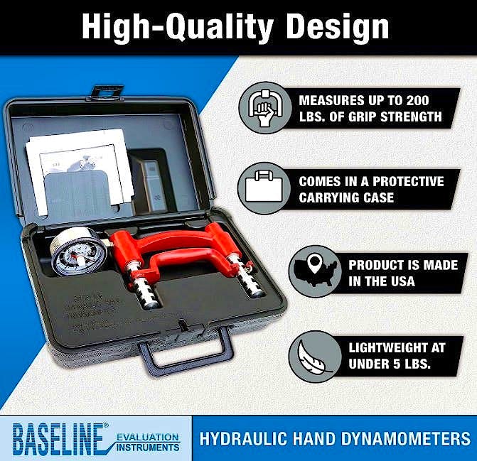 Dinamómetro Hidráulico Manual Baseline Lite 200 lb. (90,7 kg.)