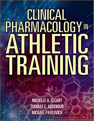 Portada del libro 9781492594185 Clinical Pharmacology in Athletic Training