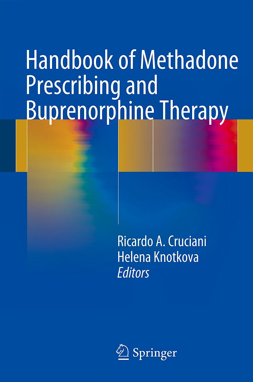 Portada del libro 9781493910427 Handbook of Methadone Prescribing and Buprenorphine Therapy (Softcover)