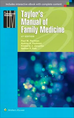 Portada del libro 9781496300683 Taylor's Manual of Family Medicine