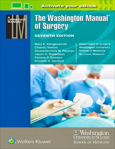 Portada del libro 9781496310781 The Washington Manual of Surgery