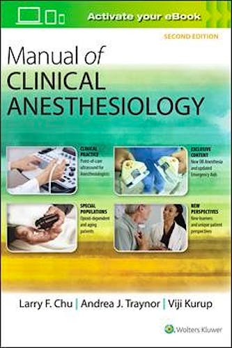 Portada del libro 9781496328496 Manual of Clinical Anesthesiology