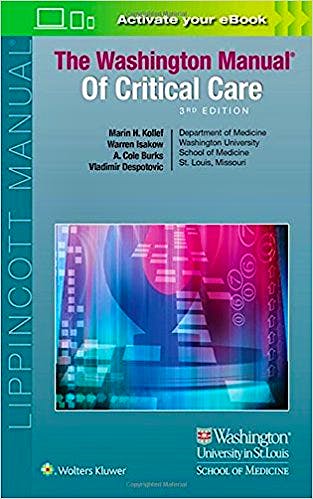 Portada del libro 9781496328519 The Washington Manual of Critical Care