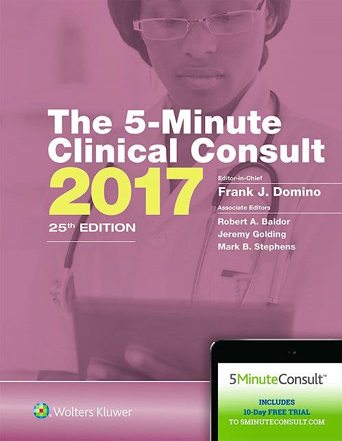 Portada del libro 9781496339966 The 5-Minute Clinical Consult 2017