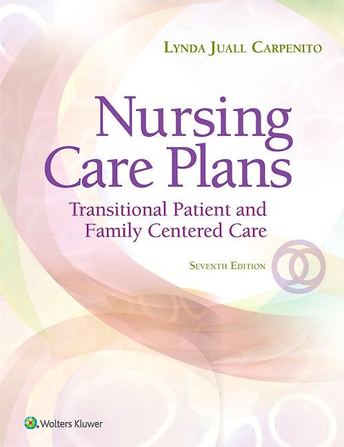 Portada del libro 9781496349262 Nursing Care Plans. Transitional Patient and Family Centered Care