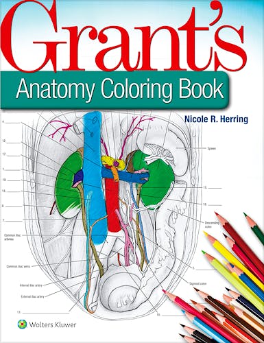 Portada del libro 9781496351258 Grant's Anatomy Coloring Book