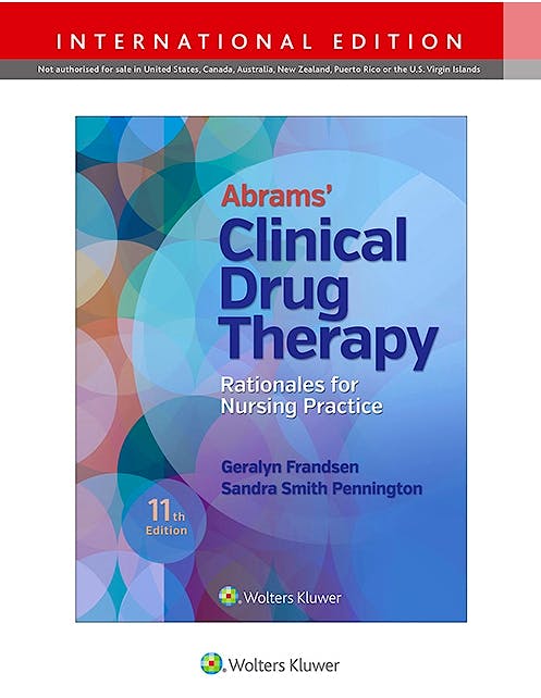 Portada del libro 9781496365316 Abrams' Clinical Drug Therapy (International Edition)