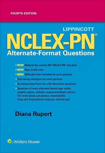 Portada del libro 9781496370037 Lippincott Nclex-Pn Alternate-Format Questions
