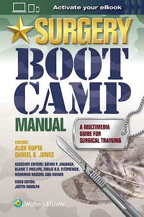 Portada del libro 9781496383440 Surgery Boot Camp Manual. A Multimedia Guide for Surgical Training