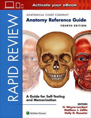 Portada del libro 9781496391605 Rapid Review: Anatomy Reference Guide. A Guide for Self-Testing and Memorization
