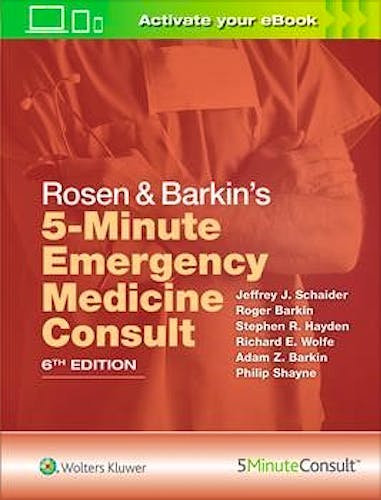 Portada del libro 9781496392954 Rosen and Barkin's 5-Minute Emergency Medicine Consult