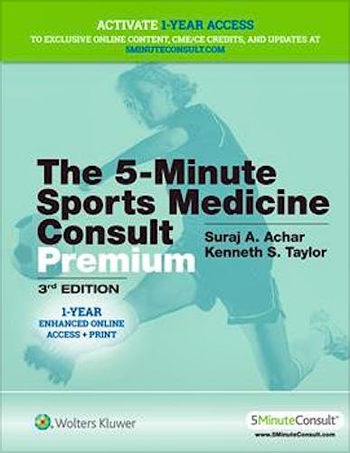 Portada del libro 9781496398086 5-Minute Sports Medicine Consult PREMIUM (Includes 1 Year Online Subscription)