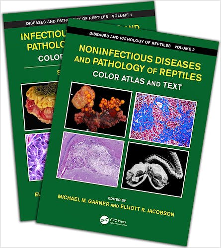 Portada del libro 9781498774178 Diseases and Pathology of Reptiles. Color Atlas and Text (2 Volume Set)
