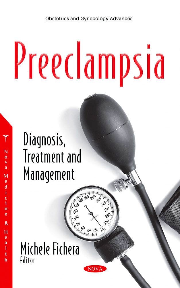 Portada del libro 9781536185188 Preeclampsia. Diagnosis, Treatment and Management