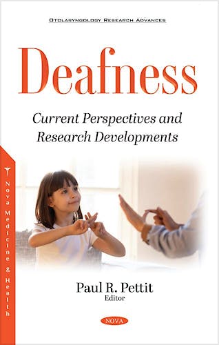 Portada del libro 9781536187526 Deafness. Current Perspectives and Research Developments