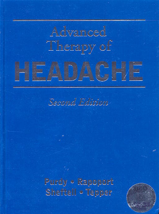 Portada del libro 9781550092523 Advance Therapy of Headache