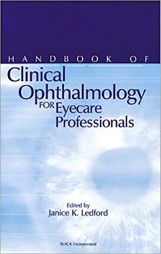 Portada del libro 9781556424649 Handbook of Clinical Ophthalmology for Eyecare Professionals