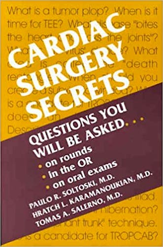 Portada del libro 9781560533610 Cardiac Surgery Secrets