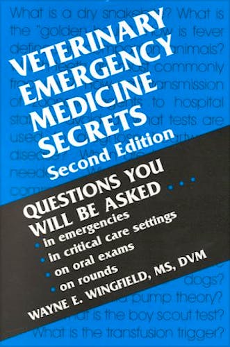 Portada del libro 9781560534211 Veterinary Emergency Medicine Secrets