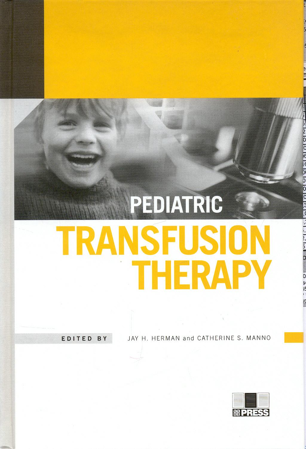 Portada del libro 9781563951626 Pediatric Transfusion Therapy