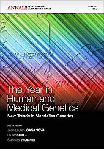Portada del libro 9781573317894 The Year in Human and Medical Genetics