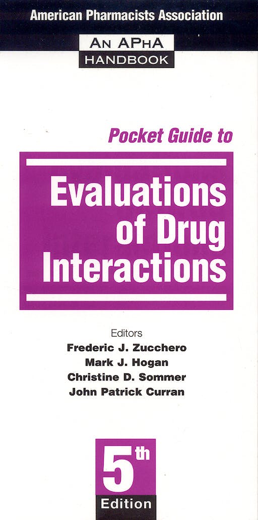 Portada del libro 9781582120614 Pocket Guide to Evaluations of Drug Interactions