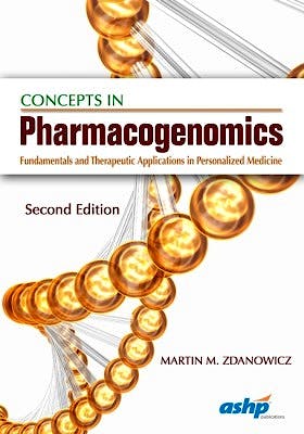 Portada del libro 9781585285167 Concepts in Pharmacogenomics