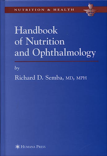 Portada del libro 9781588291967 Handbook of Nutrition and Ophtalmology