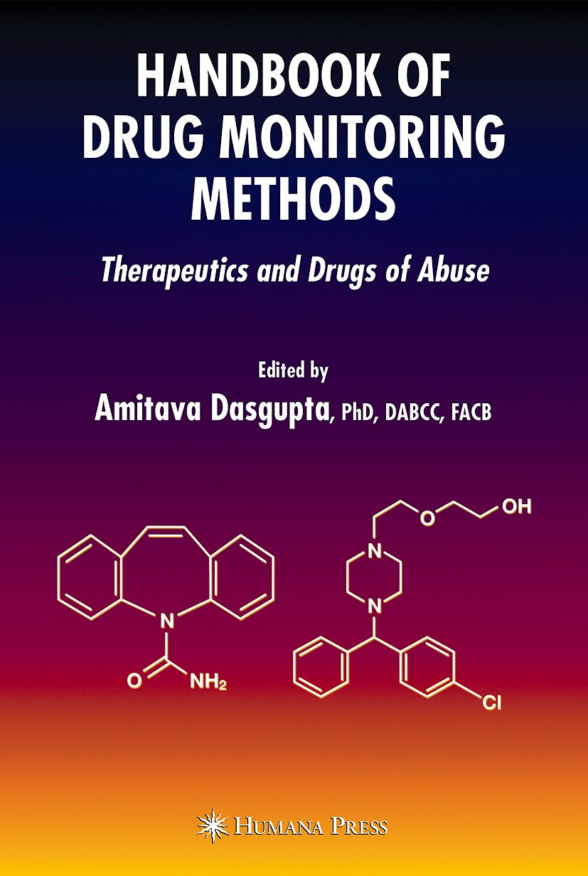 Portada del libro 9781588297808 Handbook of Drug Monitoring Methods