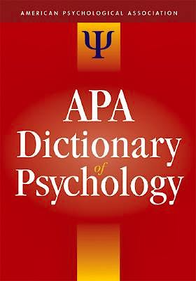 Portada del libro 9781591473800 The Apa Dictionary of Psychology