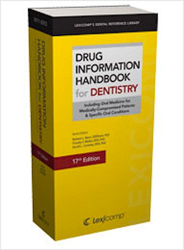 Portada del libro 9781591952961 Drug Information Handbook for Dentistry