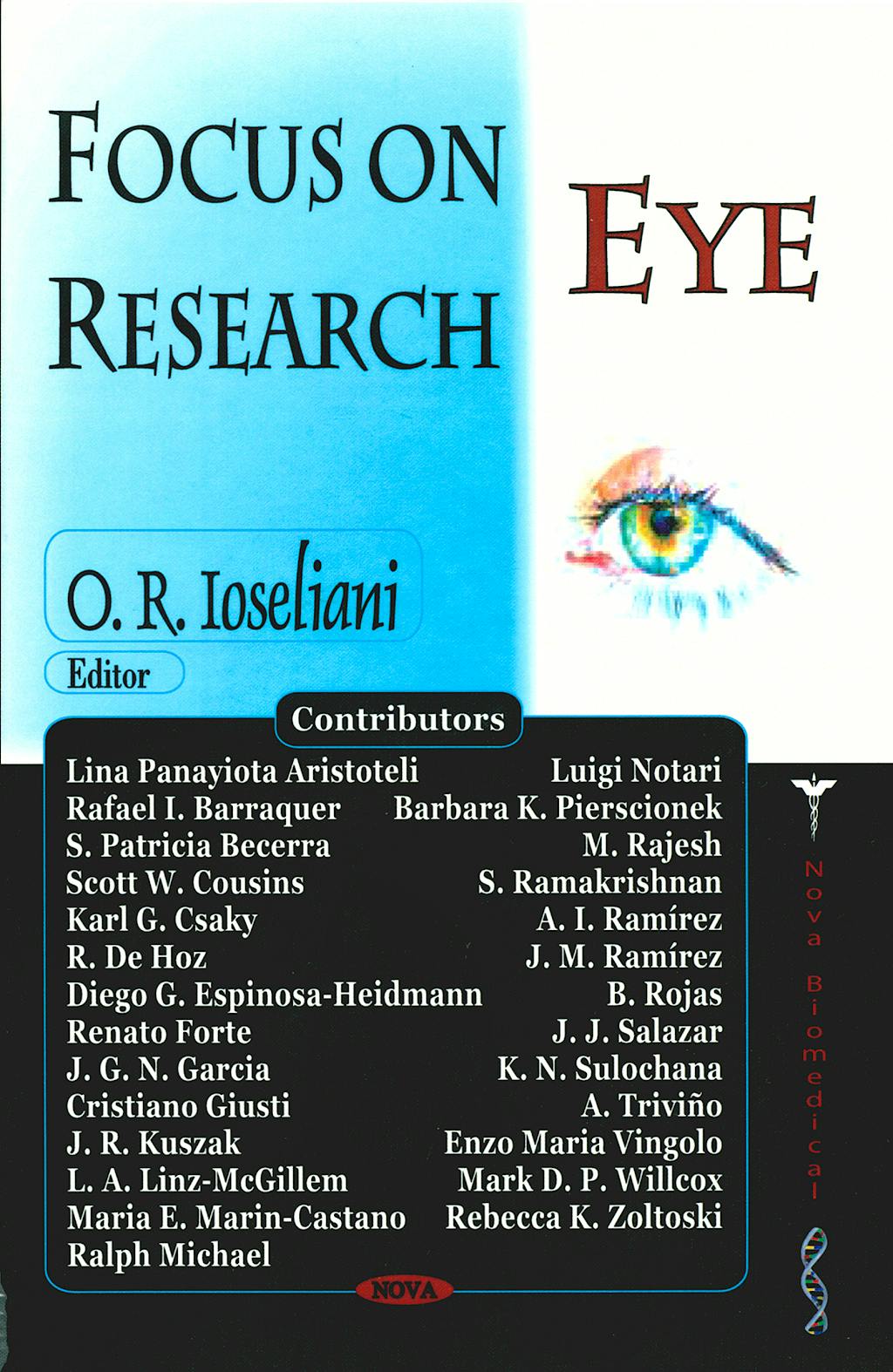 Portada del libro 9781594544347 Focus on Eye Research