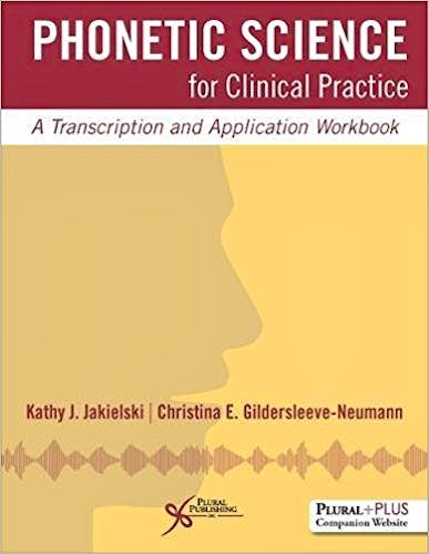 Portada del libro 9781597567329 Phonetic Science for Clinical Practice. Workbook