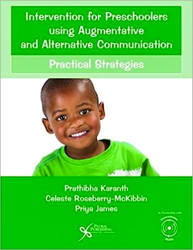 Portada del libro 9781597569743 Intervention for Preschoolers Using Augmentative and Alternative Communication. Practical Strategies