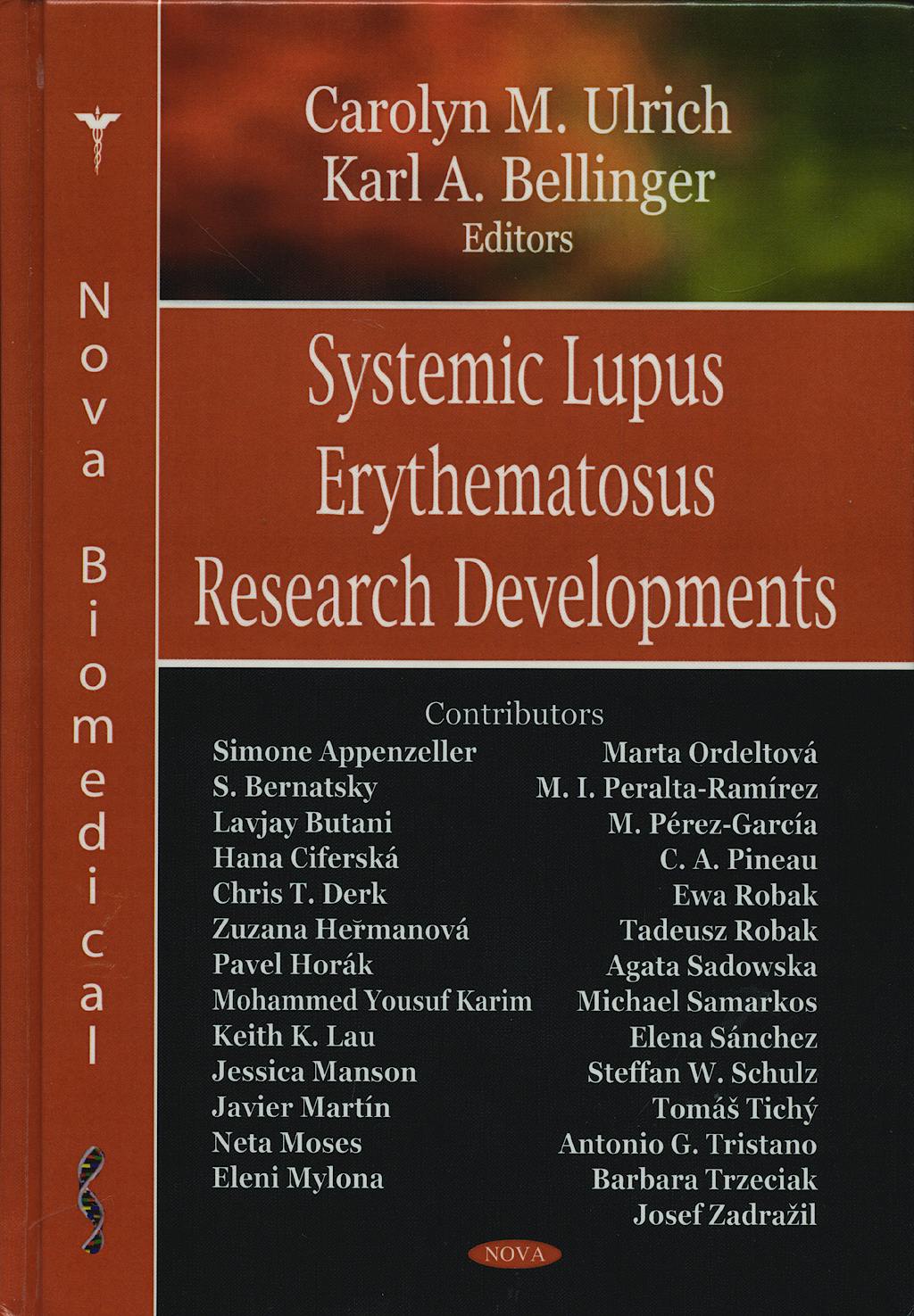 Portada del libro 9781600218590 Systemic Lupus Erythematosus Research Developments