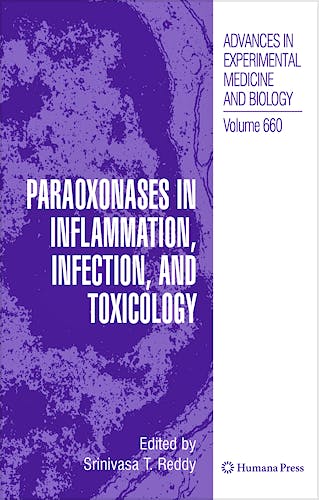 Portada del libro 9781607613497 Paraoxonases in Inflammation, Infection, and Toxicology