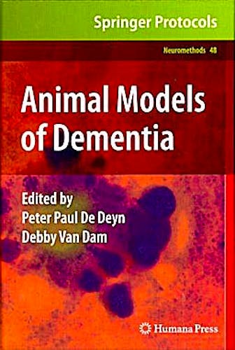 Portada del libro 9781607618973 Animal Models of Dementia (Neuromethods, Vol. 48)