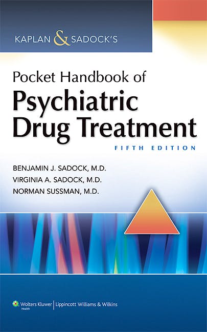 Portada del libro 9781609139681 Kaplan and Sadock's Pocket Handbook of Psychiatric Drug Treatment