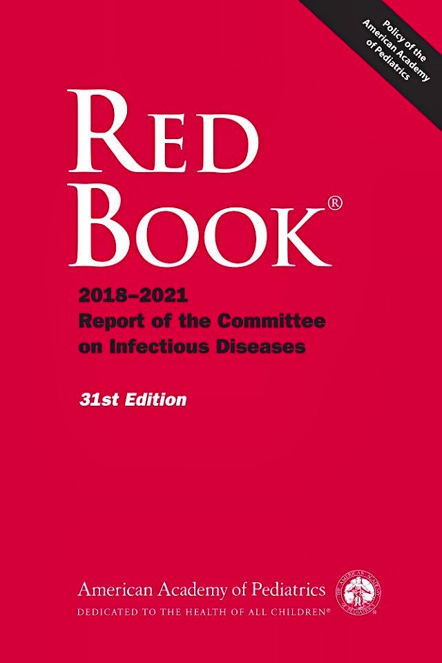 Portada del libro 9781610021463 RED BOOK 2018-2021 Report of the Committee on Infectious Diseases