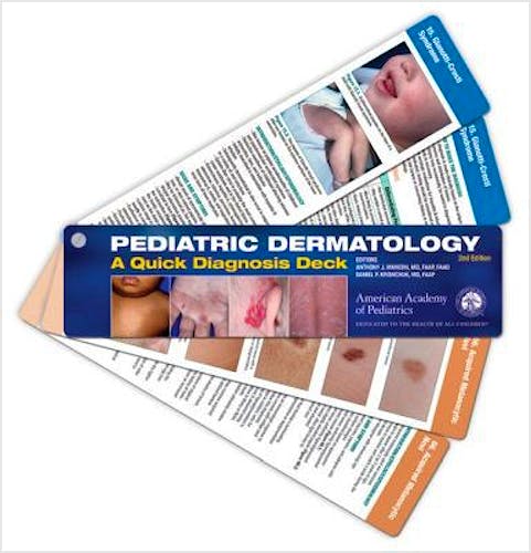 Portada del libro 9781610024600 Pediatric Dermatology. A Quick Diagnosis Deck (Cards)