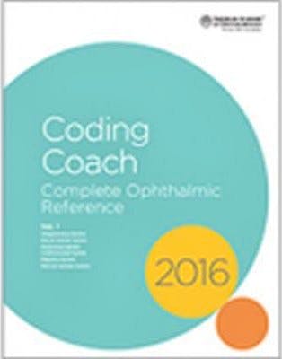 Portada del libro 9781615257874 Ophthalmic Coding Coach. Complete Ophthalmic Reference