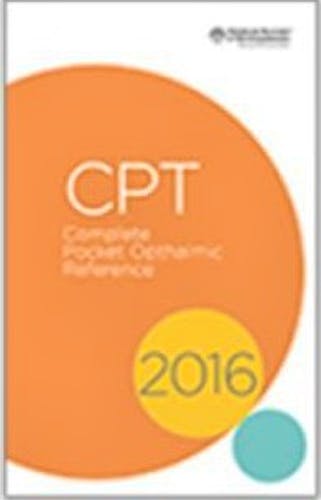 Portada del libro 9781615257881 CPT 2016. Complete Ophthalmic Reference