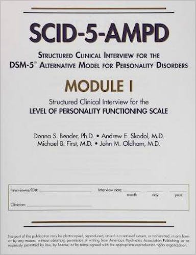 Portada del libro 9781615371839 Structured Clinical Interview for the DSM-5® Alternative Model for Personality Disorders (SCID-5-AMPD) Module I Level of Personality Functioning Scale