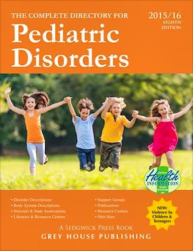 Portada del libro 9781619255517 Complete Directory for Pediatric Disorders, 2015/16