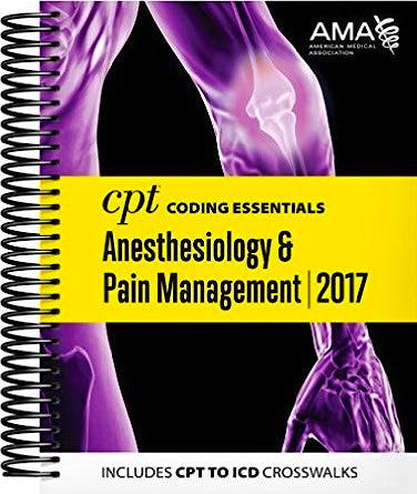 Portada del libro 9781622025732 Cpt Coding Essentials for Anesthesiology and Pain Management 2017