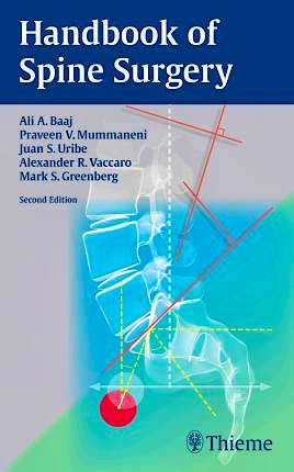 Portada del libro 9781626231634 Handbook of Spine Surgery