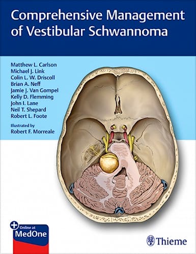 Portada del libro 9781626233317 Comprehensive Management of Vestibular Schwannoma + Online at MedOne