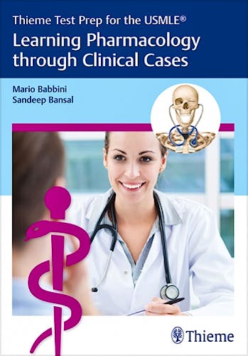 Portada del libro 9781626234239 Learning Pharmacology Through Clinical Cases (Thieme Test Prep for the USMLE)