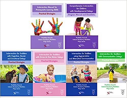 Portada del libro 9781635500035 Comprehensive Intervention for Children with Developmental Delays and Disorders. Practical Strategies for Toddlers. 6 Books
