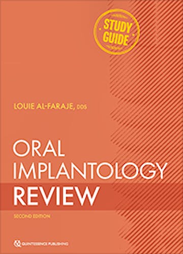 Portada del libro 9781647241568 Oral Implantology Review. A Study Guide